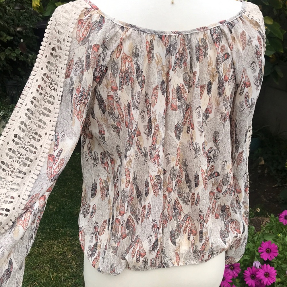 American Rag front tie blouse
